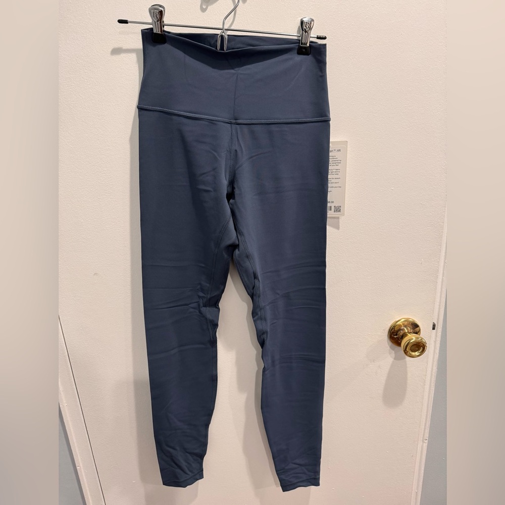 lululemon women’s size 6 align leggings - sold out iron blue color
